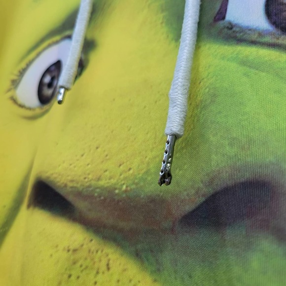 Shrek Double Sided Snot-Yellow Hoodie, Unisex Size L - Picture 8 of 9